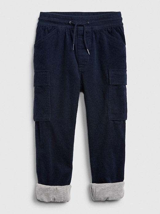 Image number 5 showing, Kids Lined Cord Joggers