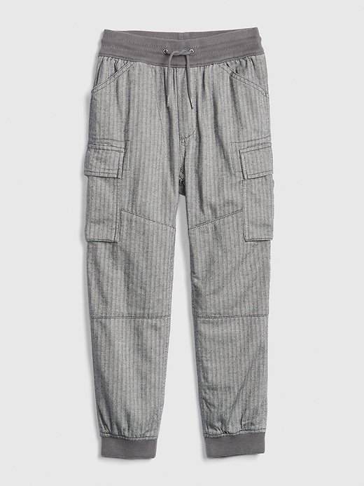 Image number 4 showing, Kids Jersey-Lined Cargo Joggers
