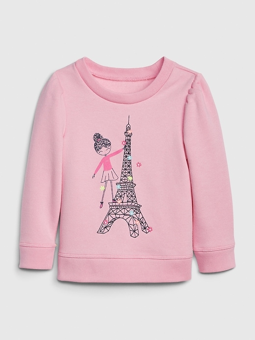 View large product image 1 of 3. Toddler Bea Puff-Sleeve Sweatshirt