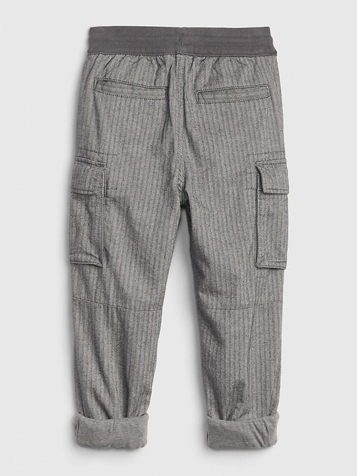 Image number 3 showing, Kids Jersey-Lined Cargo Joggers