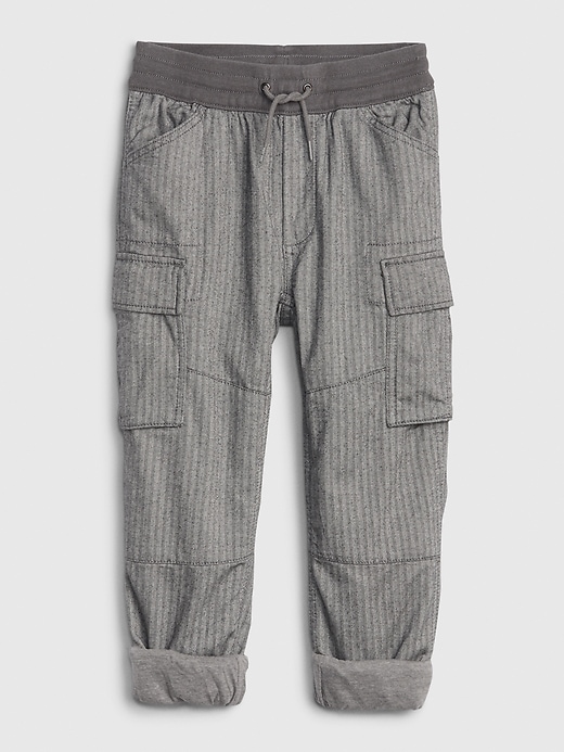 Image number 1 showing, Kids Jersey-Lined Cargo Joggers