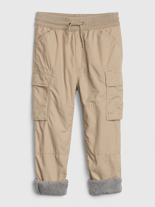Image number 7 showing, Kids Jersey-Lined Cargo Joggers