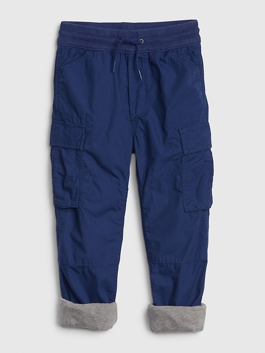 Image number 6 showing, Kids Jersey-Lined Cargo Joggers