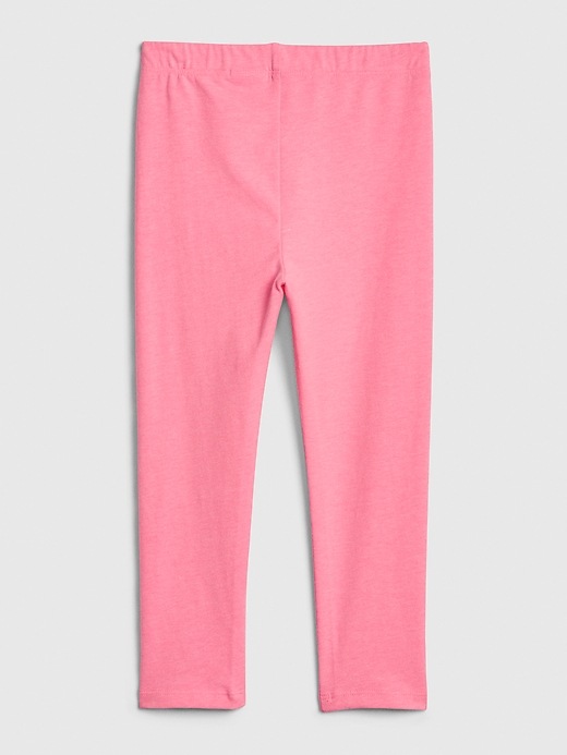 2 of 8 showing, with the color neon impulsive pink of product Toddler Floral Leggings