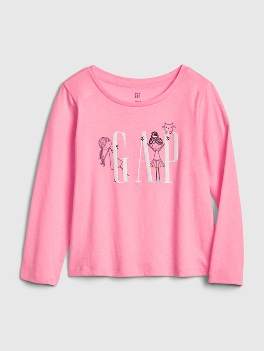1 of 8 showing, with the color neon impulsive pink of product Toddler Graphic T-Shirt