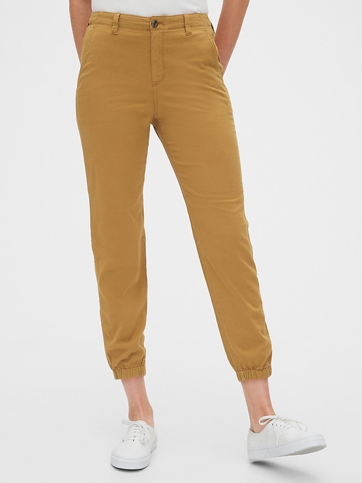 khaki jogger pants womens