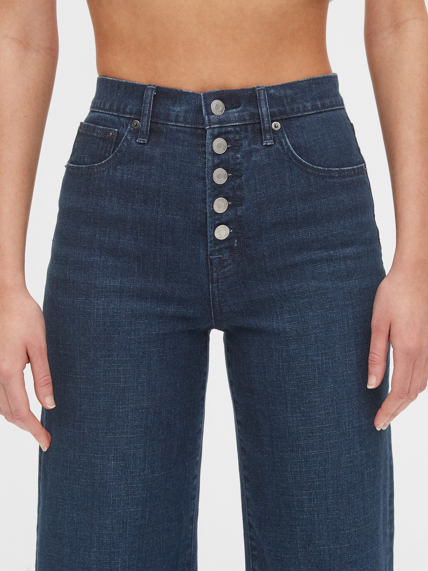 gap wide leg crop jeans