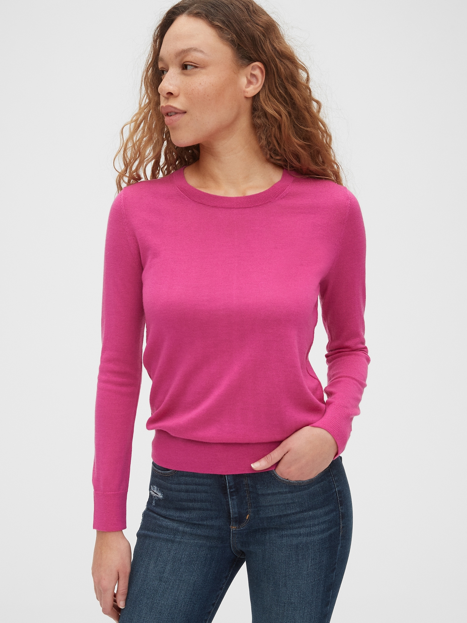 Crewneck Sweater in Merino Wool Gap