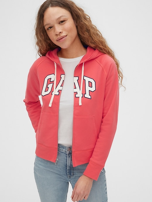 View large product image 1 of 1. Gap Logo Full-Zip Hoodie