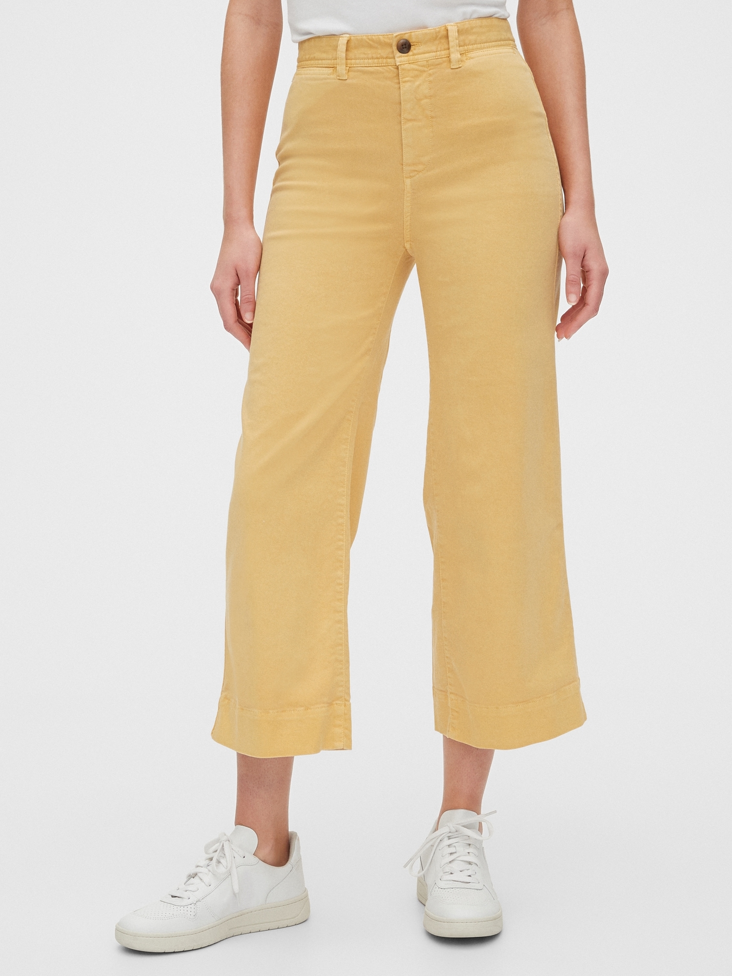 gap wide leg crop jeans