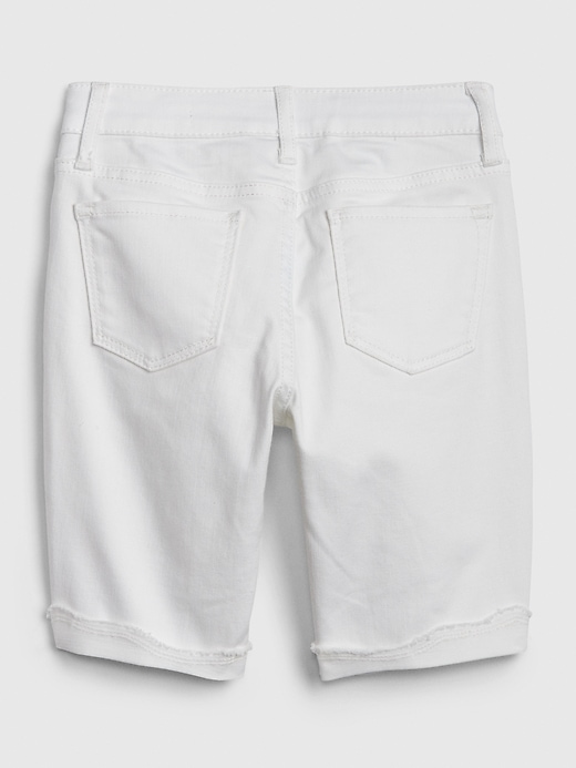 Image number 3 showing, Kids Destructed Bermuda Shorts in Stain-Resistant