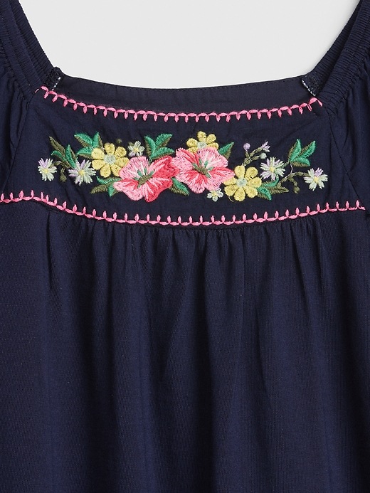 Image number 4 showing, Kids Floral Embroidered Dress