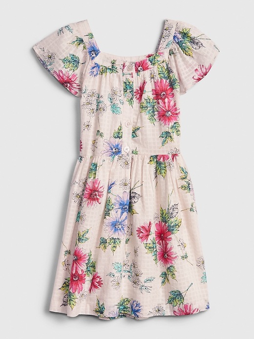 Image number 1 showing, Kids Floral Squareneck Dress