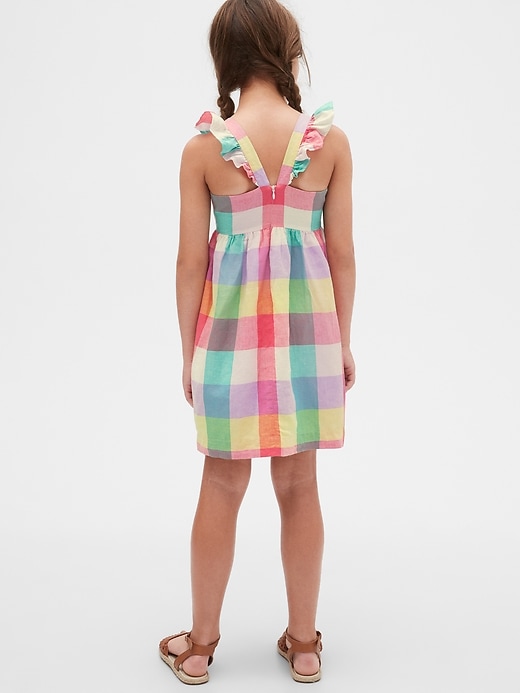 Image number 2 showing, Kids Flutter Plaid Dress