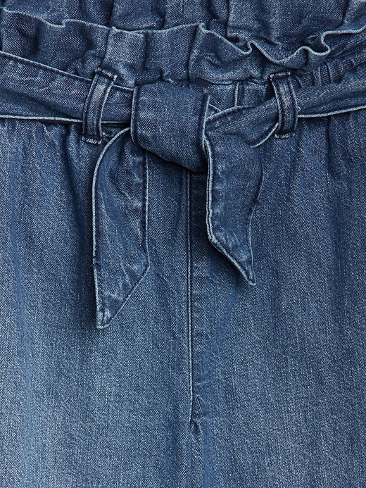 Image number 4 showing, Kids High Rise Wide-Leg Crop Jeans