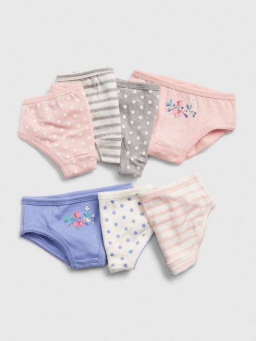 1 of 8 showing, with the color multi of product Toddler Floral Dot Bikini (7-Pack)