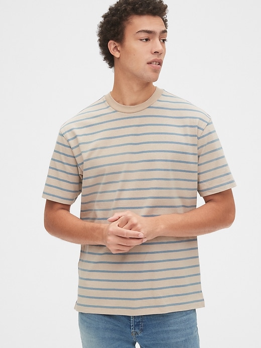 Image number 10 showing, Easy Heavyweight Stripe T-Shirt