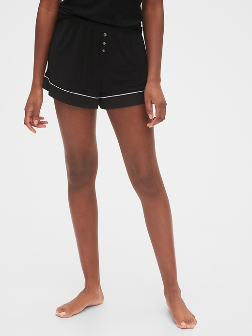 View large product image 1 of 1. Adult Truesleep Print Shorts in Modal
