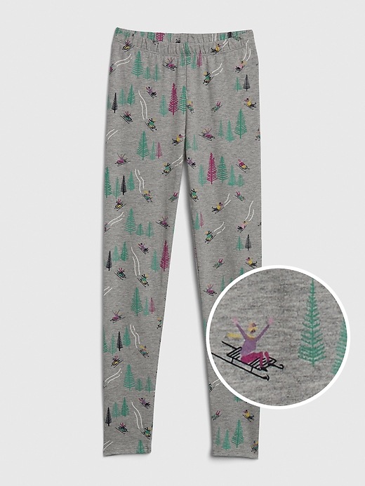 Image number 5 showing, Kids Print Everyday Stretch Leggings