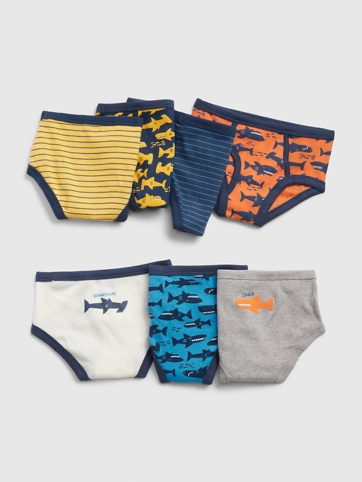 1 of 8 showing, with the color multi of product Toddler Shark Briefs (7-Pack)