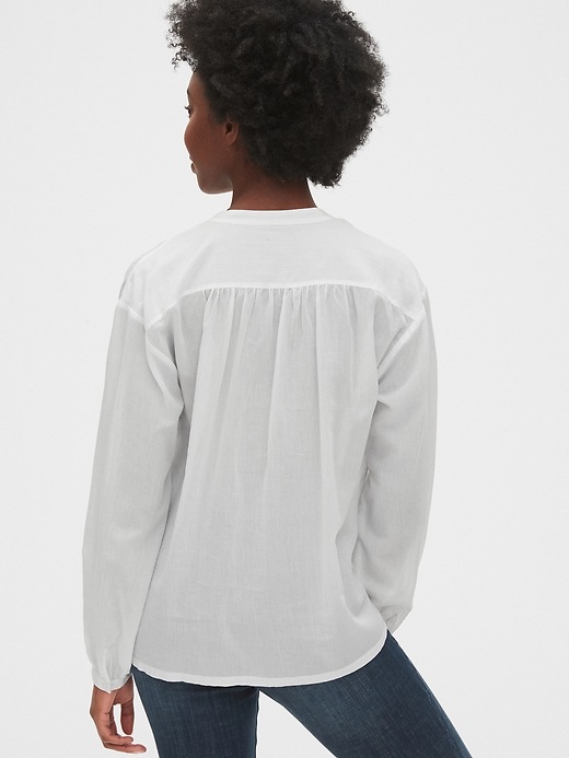 Image number 2 showing, Double Button Band-Collar Shirt