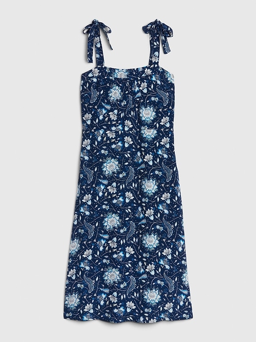 Image number 6 showing, Tie-Shoulder Midi Apron Dress