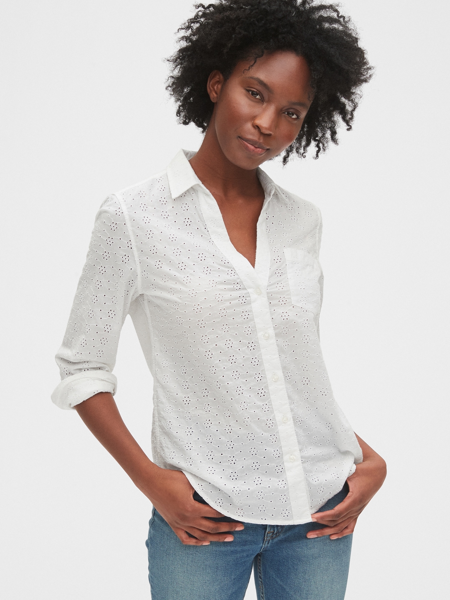 Eyelet Perfect Shirt