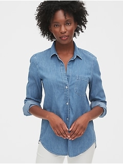 gap denim shirt mens