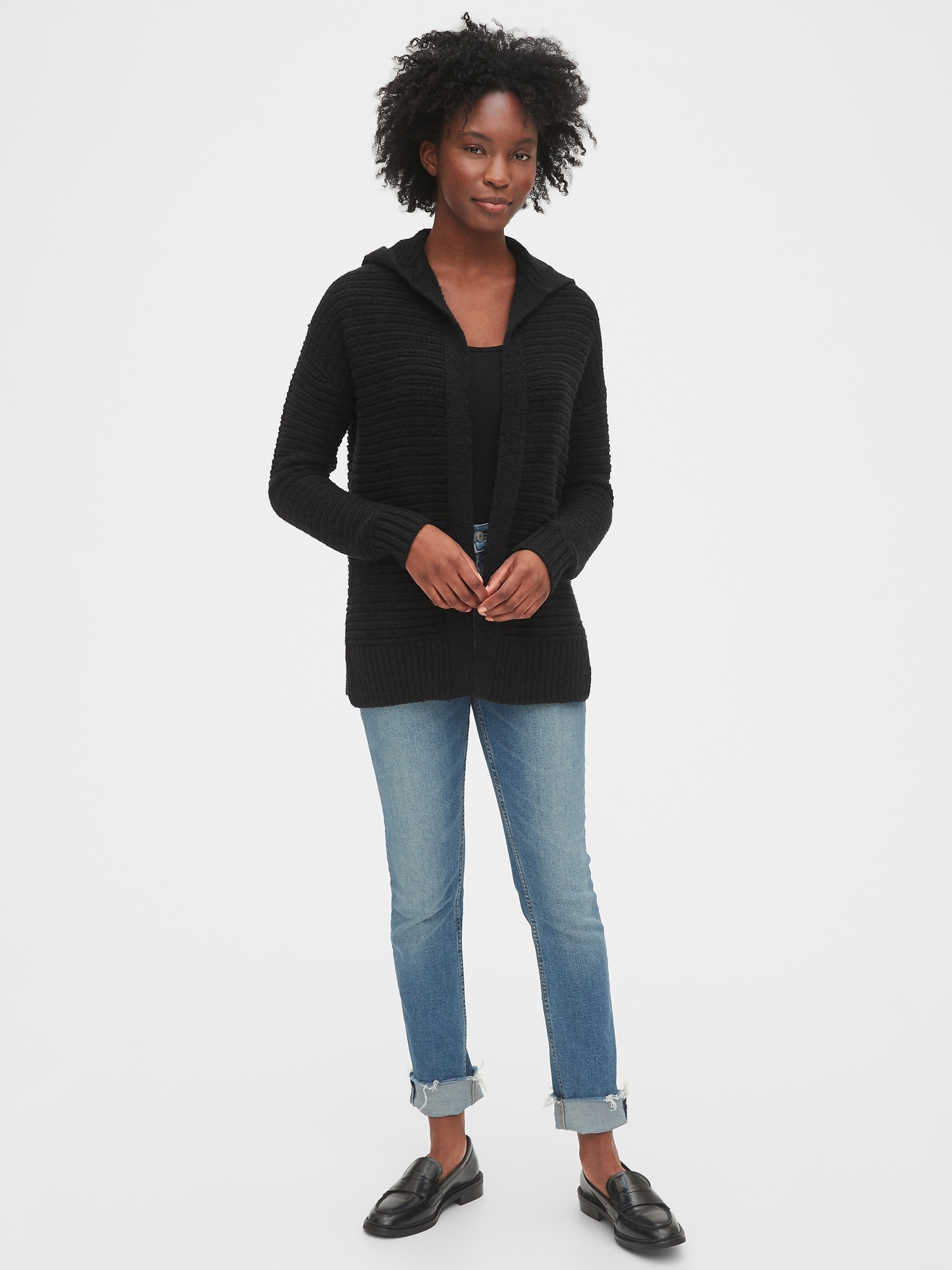Black clearance cocoon cardigan