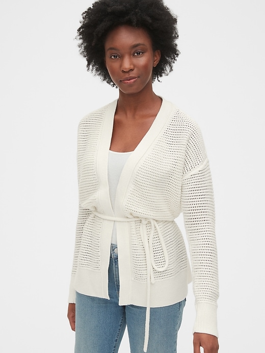Image number 7 showing, Tie-Front Cardigan