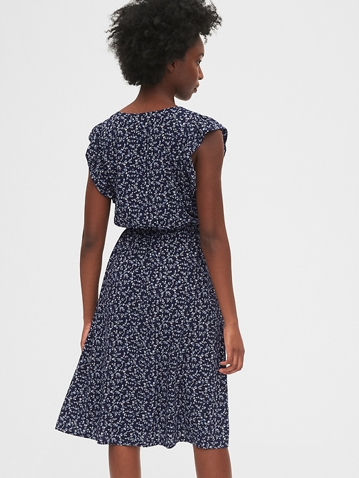 Image number 2 showing, Ruffled Sleeve Midi Dress