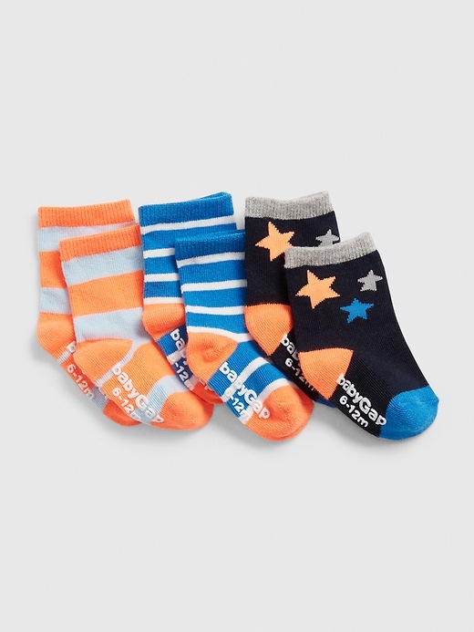 View large product image 1 of 1. Baby Star Crew Socks (3-Pack)