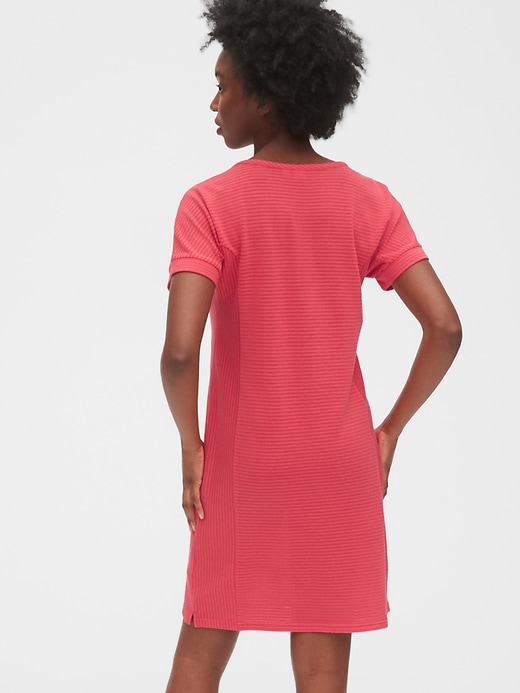 2 of 8 showing, with the color rose bush of product Maternity Nursing Zip Dress