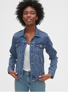 gap womens black denim jacket