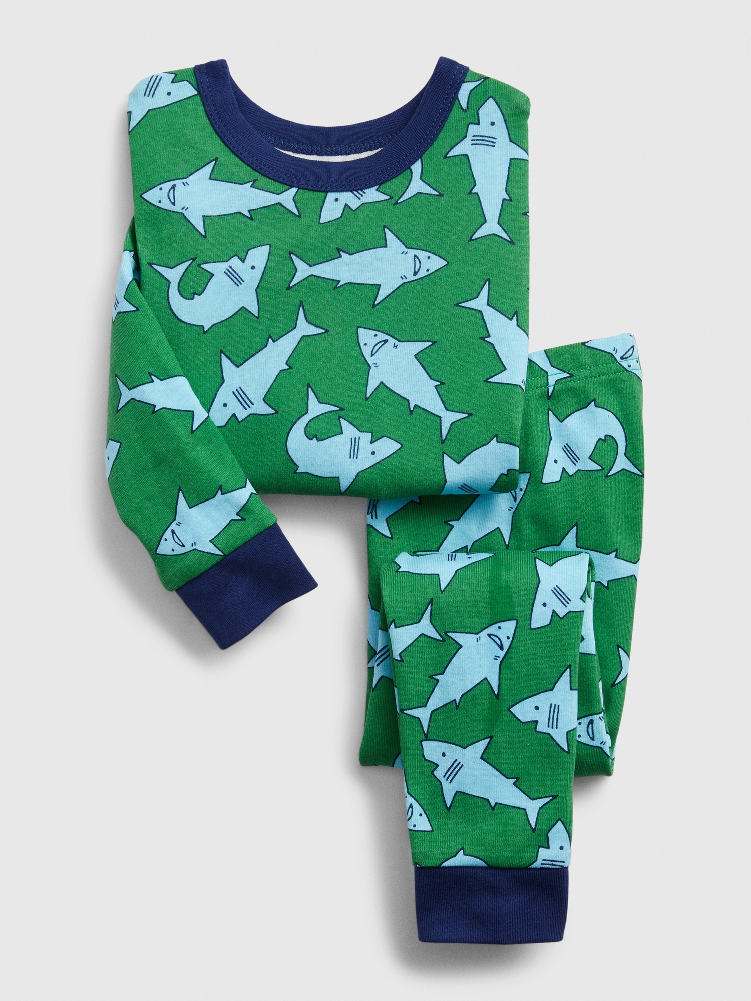 Gap Ropa Para Niños Pijama Gap Kids De Tiburón Reciclado Verde