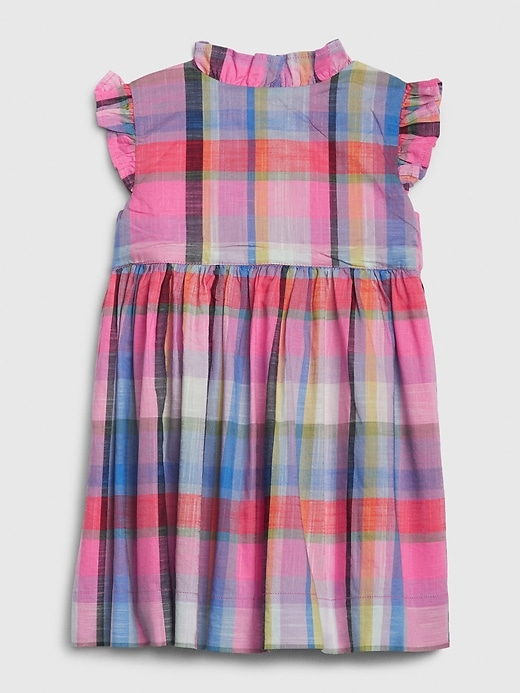 Image number 2 showing, Baby Plaid Ruffle Dress