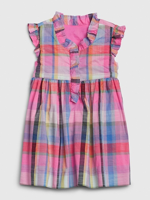 Image number 1 showing, Baby Plaid Ruffle Dress