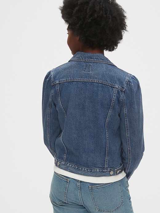2 of 8 showing, with the color medium indigo of product Denim Worker Jacket