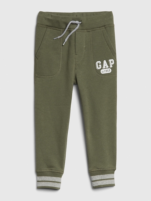 1 of 8 showing, with the color desert cactus of product Toddler Gap Logo Pull-On Joggers