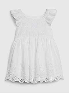 gap white dress girl