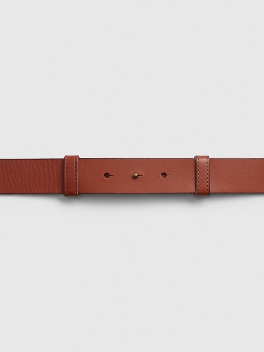 2 of 8 showing, with the color cognac brown of product Hook Front Buckle Belt