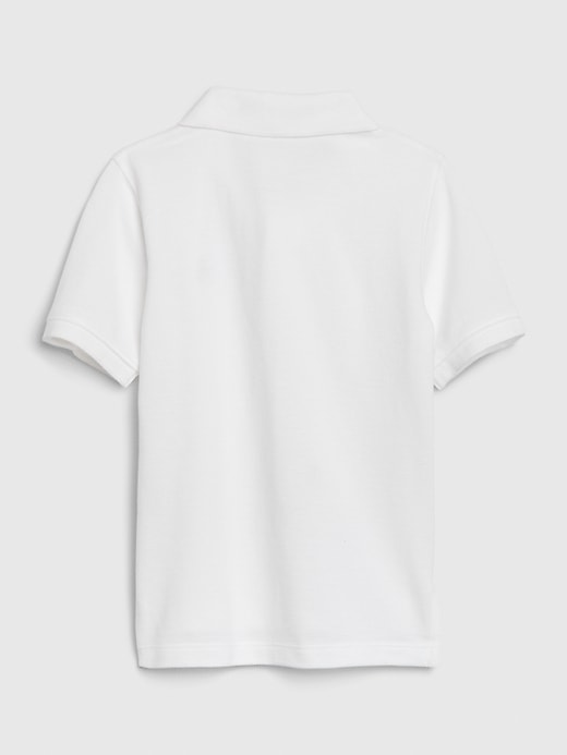2 of 8 showing, with the color new off white of product Toddler Brannan Bear Polo Shirt