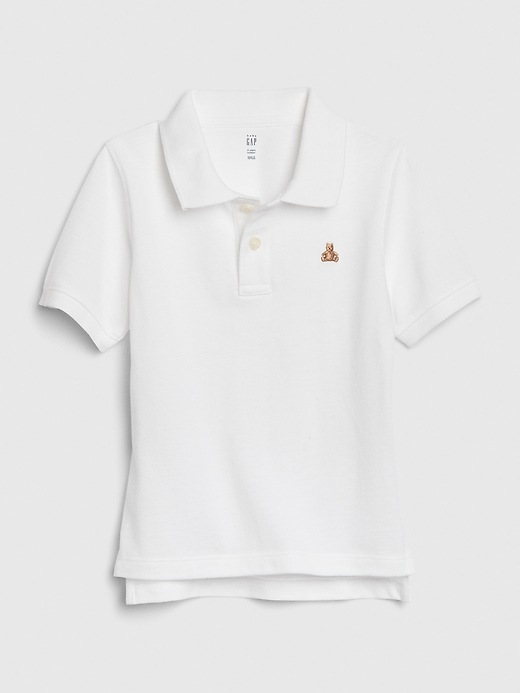 1 of 8 showing, with the color new off white of product Toddler Brannan Bear Polo Shirt