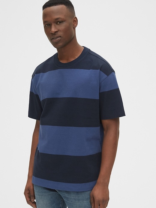 Image number 7 showing, Easy Heavyweight Stripe T-Shirt
