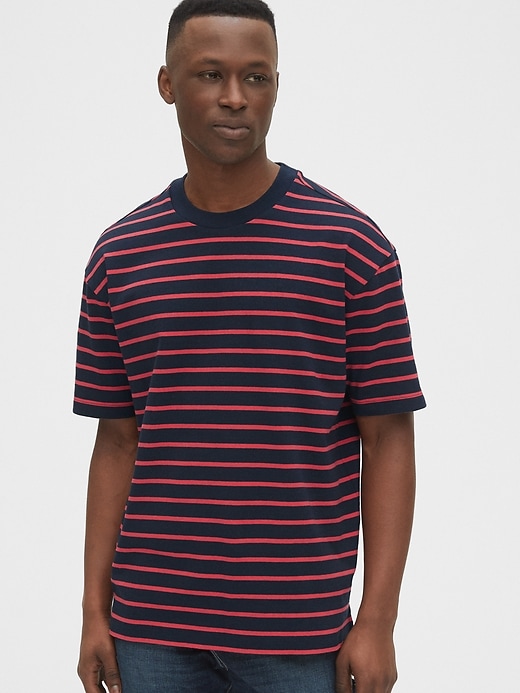 Image number 8 showing, Easy Heavyweight Stripe T-Shirt