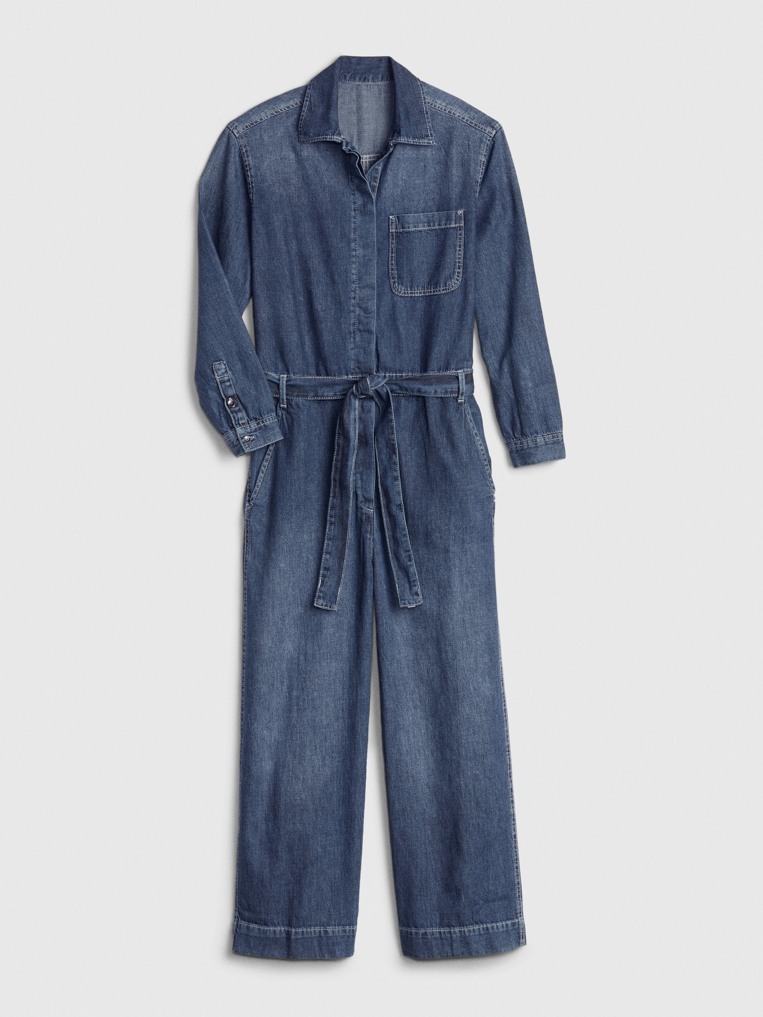 Utility Tie Belt Jumpsuit Gap