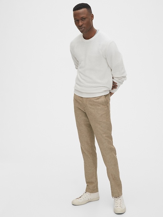 Image number 3 showing, Linen Khakis in Slim Fit