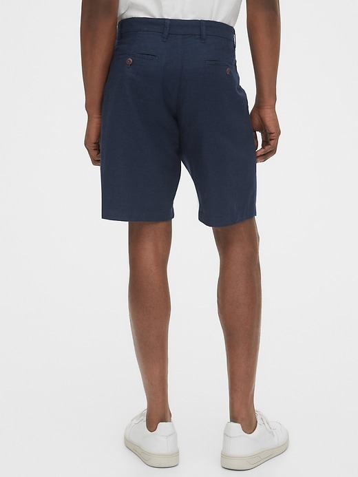 Image number 2 showing, 10" Linen Shorts