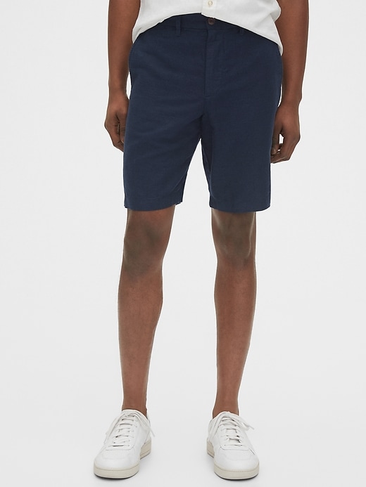 Image number 1 showing, 10" Linen Shorts