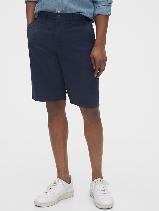 Image number 1 showing, 12" Linen Shorts